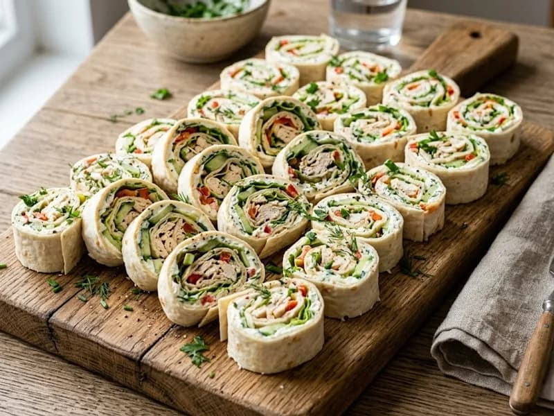 Ролл из лаваша с курицей