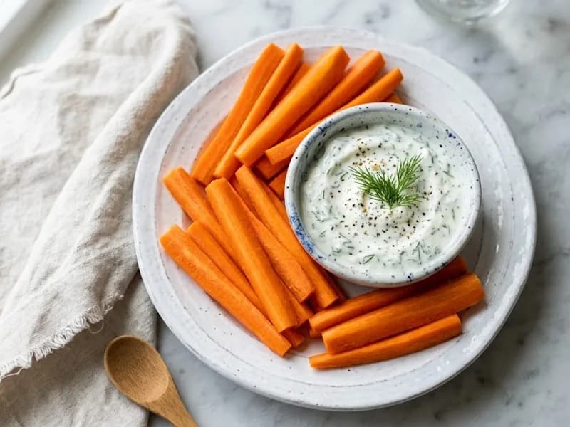Морковные палочки с дипом